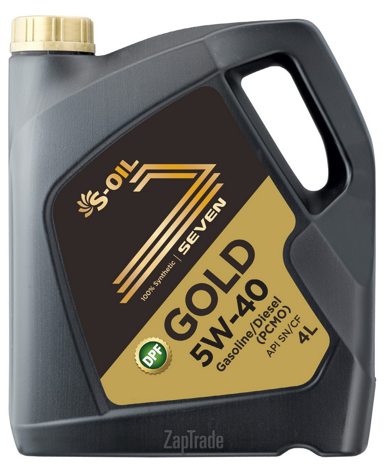 Купить моторное масло S-oil SEVEN GOLD Синтетическое | Артикул GOLD5W40_04