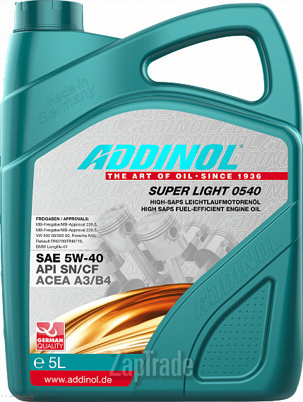 Моторное масло Addinol Super Light 0540 Синтетическое