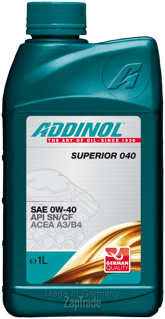 Моторное масло Addinol Superior 040 Синтетическое