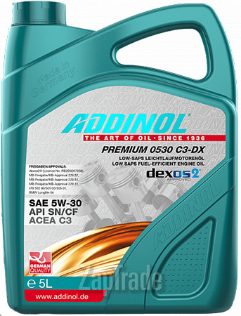 Моторное масло Addinol Premium 0530 C3-DX Синтетическое